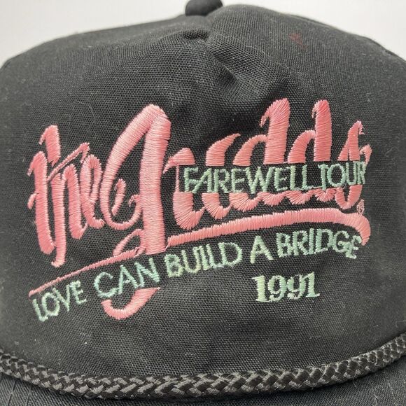 The Judds 1991 Farewell Tour Hat Cap Love Can Build A Bridge Snapback Black Pink - Picture 2 of 12